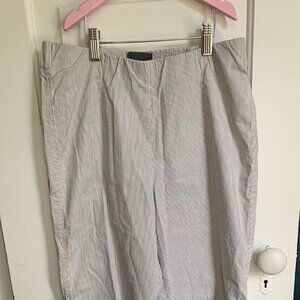 OSKA straight leg striped linen pants